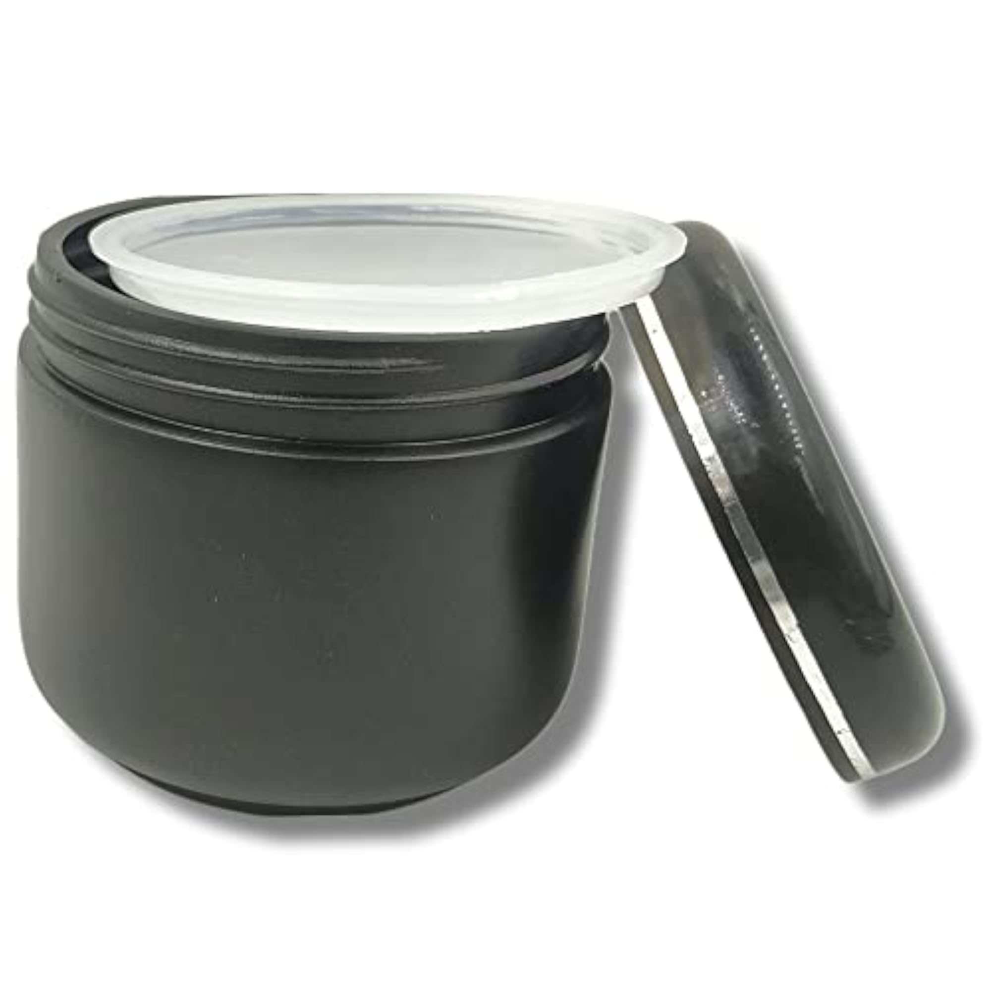 PET Jar 200Grams Unbreakable Plastic Black Container